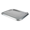 <strong>Durable Packaging</strong><br />Aluminum Steam Table Lids, Fits Rolled Edge Half-Size Pan, 10.56 x 13 x 0.63, 100/Carton