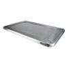 <strong>Durable Packaging</strong><br />Aluminum Steam Table Lids, Fits Rolled Edge Full-Size Pan, 12.88 x 20.81 x 0.63, 50/Carton