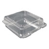 Plastic Clear Hinged Containers, 9 x 8.63 x 3, Clear, 200/Carton