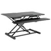 <strong>Alera®</strong><br />AdaptivErgo Two-Tier Sit-Stand Lifting Workstation, 37.38" x 26.13" x 4.69" to 19.88", Black