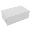 White One-Piece Non-Window Bakery Boxes, 6.25 x 3.75 x 2.13, White, Paper, 250/Bundle