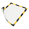 DURAFRAME SECURITY MAGNETIC SIGN HOLDER, 8 1/2 X 11, YELLOW/BLACK FRAME, 2/PACK