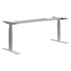 Coordinate Height-Adjustable Base, 72w x 24d x 25.5 to 45.25h, Nickel