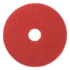 Buffing Pads, 20" Diameter, Red, 5/Carton