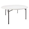 <strong>Alera®</strong><br />Round Plastic Folding Table, 60" Diameter x 29.25h, White