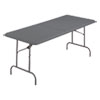<strong>Iceberg</strong><br />IndestrucTable Classic Bi-Folding Table, Rectangular, 1,200 lb Capacity, 30w x 72d x 29h, Charcoal