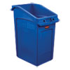 Slim Jim Under-Counter Container, 23 Gal, Polyethylene, Blue