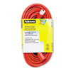 Indoor/Outdoor Heavy-Duty 3-Prong Plug Extension Cord, 50 ft, 13 A, Orange