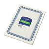 Archival Quality Parchment Paper Certificates, 11 x 8.5, Horizontal Orientation, Blue with Blue Royalty Border, 50/Pack
