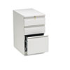 Brigade Mobile Pedestal With Pencil Tray Insert, Left/right, 3-Drawers: Box/box/file, Letter, Light Gray, 15" X 22.88" X 28"