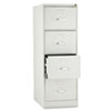 510 Series Vertical File, 4 Legal-Size File Drawers, Light Gray, 18.25" X 25" X 52"