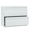 Brigade 700 Series Lateral File, 2 Legal/letter-Size File Drawers, Light Gray, 36" X 18" X 28"