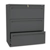 Brigade 700 Series Lateral File, 3 Legal/letter-Size File Drawers, Charcoal, 36" X 18" X 39.13"