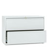 Brigade 800 Series Lateral File, 2 Legal/letter-Size File Drawers, Light Gray, 42" X 18" X 28"