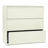 Brigade 800 Series Lateral File, 3 Legal/letter-Size File Drawers, Putty, 42" X 18" X 39.13"