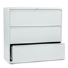 Brigade 800 Series Lateral File, 3 Legal/letter-Size File Drawers, Light Gray, 42" X 18" X 39.13"