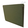 Hanging File Folders with Innovative Top Rail, Legal Size, 1/4-Cut Tabs, Standard Green, 20/Pack