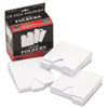 CD File Folders, 1 Disc Capacity, White, 100/Pack