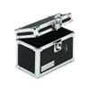 <strong>Vaultz®</strong><br />Vaultz Locking Index Card File with Flip Top, Holds 350 3 x 5 Cards, 6 x 4 x 4.25, Black