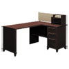 Enterprise Collection Corner Desk, 60" X 47.25" X 41.75", Mocha Cherry, (box 2 Of 2)