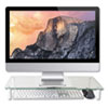 <strong>Kantek</strong><br />Glass Monitor Riser, 22" x 8.25" x 3.25", Clear, Supports 40 lbs