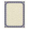 Parchment Certificates, Retro, 8.5 X 11, Ivory With Blue/silver Foil Border, 50/pack