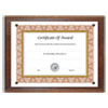 Award-A-Plaque Document Holder, Acrylic/plastic, 10-1/2 X 13, Walnut