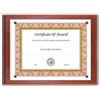 Award-A-Plaque Document Holder, Acrylic/plastic, 10-1/2 X 13, Mahogany