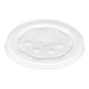 Polystyrene Cold Cup Lids, Fits 12 Oz To 24 Oz Cups, Translucent, 125/pack, 16 Packs/carton