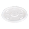 Plastic Lids, Fits 12 oz to 24 oz Hot/Cold Foam Cups, Straw-Slot Lid, White, 100/Pack, 10 Packs/Carton