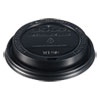 <strong>SOLO®</strong><br />Traveler Cappuccino Style Dome Lid, Fits 10 oz to 24 oz Cups, Black, 100/Sleeve, 10 Sleeves/Carton