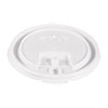 Lift Back And Lock Tab Cup Lids, Fits 10 Oz Cups, White, 100/sleeve, 10 Sleeves/carton