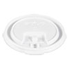 Lift Back And Lock Tab Cup Lids, Fits 8 Oz Cups, White, 100/sleeve, 10 Sleeves/carton