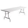 <strong>Alera®</strong><br />Resin Rectangular Folding Table, Square Edge, 96w x 30d x 29h, Platinum