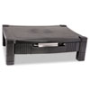 <strong>Kantek</strong><br />Monitor Stand with Drawer, 17" x 13.25" x 3" to 6.5", Black, Supports 50 lbs