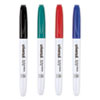 Pen Style Dry Erase Marker, Fine Bullet Tip, Assorted Colors, 4/Set
