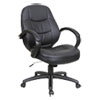 Alera Pf Series Mid-Back Bonded Leather Office Chair, Supports Up To 275 Lb, 18.11" To 22.04" Seat Height, Black
