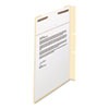Self-Adhesive Folder Dividers with Twin-Prong Fasteners for Top/End Tab Folders, 1 Fastener, Letter Size, Manila, 100/Box