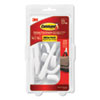 General Purpose Hooks, Large, 5 Lb Cap, White, 14 Hooks And 16 Strips/pack
