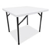 <strong>Alera®</strong><br />Square Plastic Folding Table, 36w x 36d x 29.25h, White