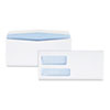 <strong>Quality Park™</strong><br />Double Window Security-Tinted Check Envelope, #9, Commercial Flap, Gummed Closure, 3.88 x 8.88, White, 500/Box