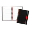Flexible Cover Twinwire Notebooks, SCRIBZEE Compatible, 1-Subject, Wide/Legal Rule, Black Cover, (70) 5.88 x 4.13 Sheets