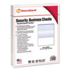 Security Business Checks, 11 Features, 8.5 x 11, Blue Marble Top, 500/Ream