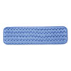 <strong>Rubbermaid® Commercial</strong><br />Microfiber Wet Room Pad, Split Nylon/Polyester Blend, 18", Blue, 12/Carton