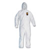 A20 Elastic Back, Cuff And Ankles Hooded Coveralls, 4x-Large, White, 20/carton