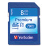 8GB Premium SDHC Memory Card, UHS-1 V10 U1 Class 10, Up to 70MB/s Read Speed