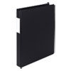 Earth's Choice Biobased Locking D-Ring Reference Binder, 3 Rings, 1" Capacity, 11 X 8.5, Black