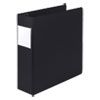 Earth's Choice Biobased Locking D-Ring Reference Binder, 3 Rings, 3" Capacity, 11 X 8.5, Black