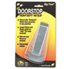 Big Foot Doorstop, No Slip Rubber Wedge, 2.25w x 4.75d x 1.25h, Gray