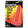 Giant Foot Doorstop, No-Slip Rubber Wedge, 3.5w x 6.75d x 2h, Safety Orange